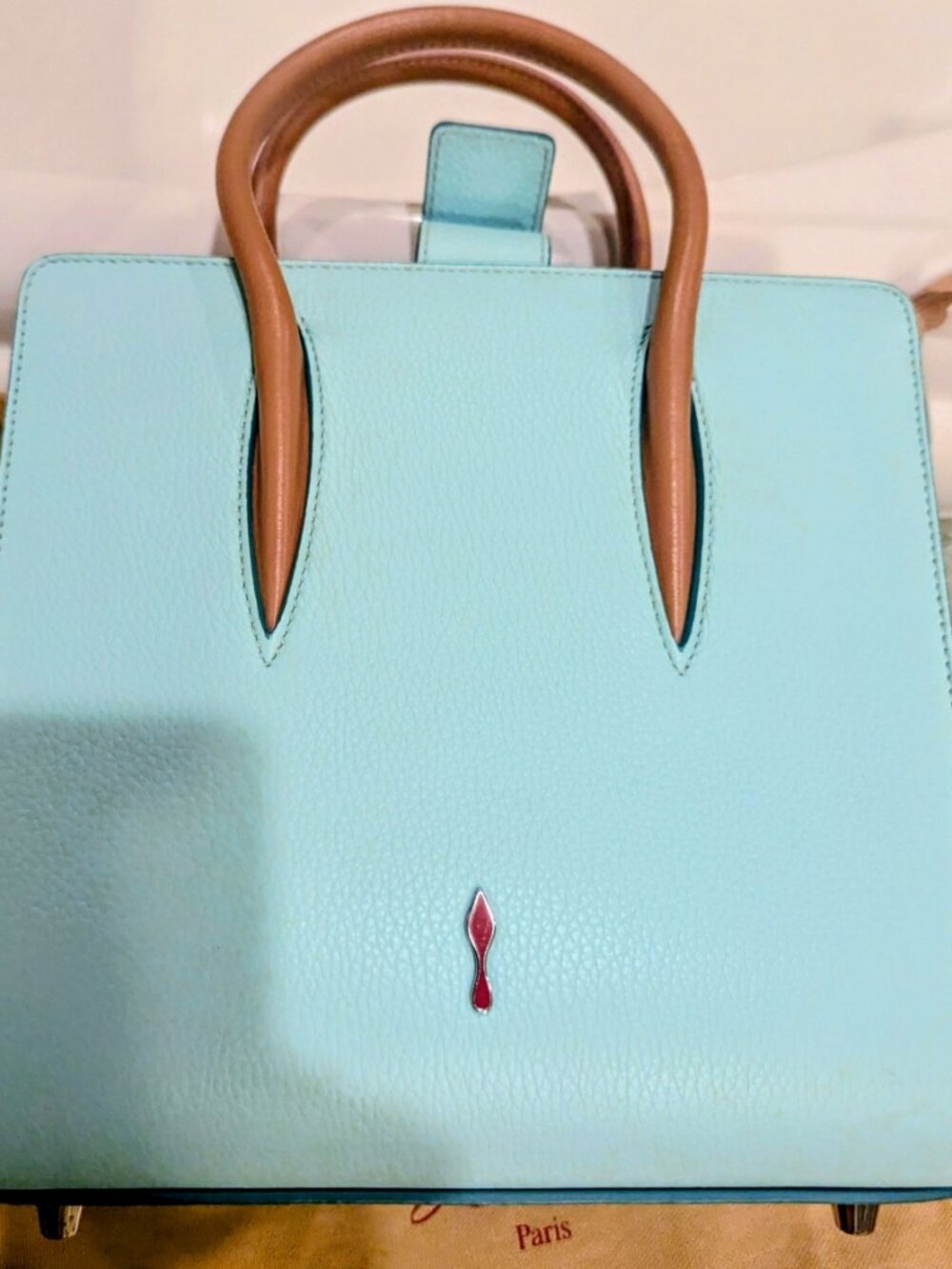 Christian Louboutin Christian Louboutin Multicolor Leather Small Paloma Top Hand